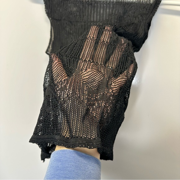 Christian Dior Boutique Set Black Cardigan Sleeveless Turtleneck cowl top Size 8 - Picture 10 of 16